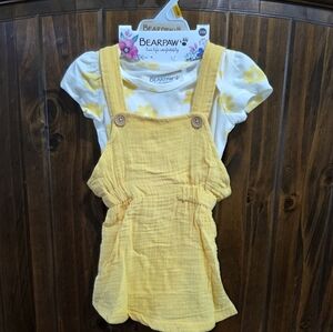 BearPaw Yellow Floral Dress Set
